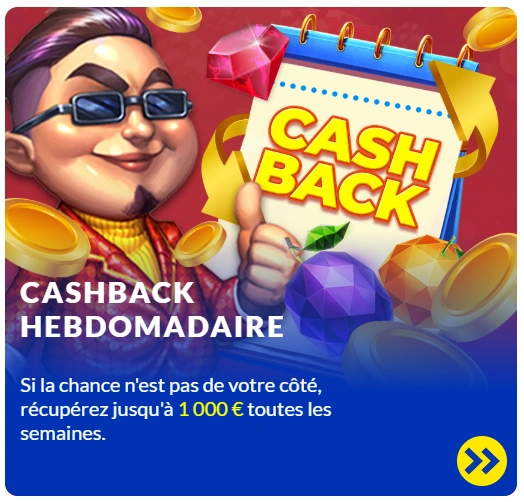 Bonus de cashback de bienvenue